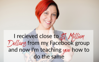 I recieved close to $1 Million Dollars from my Facebook group and now I’m teaching you how to do the same