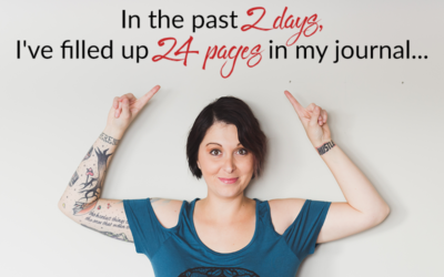 In the past 2 days, I’ve filled up 24 pages in my journal…